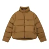 Jaqueta acolchoada BB com malha entrelaçada «Brown» 595224TG0262365