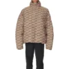Jaqueta acolchoada BB Monogram «Beige Brown» 681885TML339378