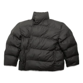 Jaqueta acolchoada com corte envolvente «Preto» 751717TOO411000