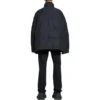 Jaqueta acolchoada de corte largo «Preto» 725325TNO091000