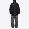 Jaqueta acolchoada em forma de C «Preto» 621982TYD331000
