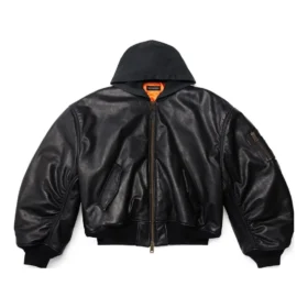 Jaqueta bomber com capuz «Black» 750953TOS171000