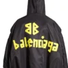 Jaqueta bomber com capuz Tape Type Light «Preto» 791103TPO041000
