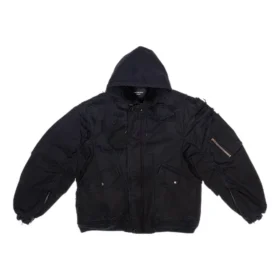 Jaqueta Bomber Desgastada «Preto» 698844TKP271000