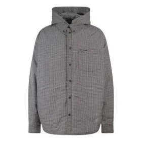 Jaqueta-camisa acolchoada xadrez «Preto Branco» 735662TNO781070 Jaqueta-camisa acolchoada xadrez «Preto Branco» 735662TNO781070