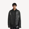 Jaqueta-camisa para homem em preto