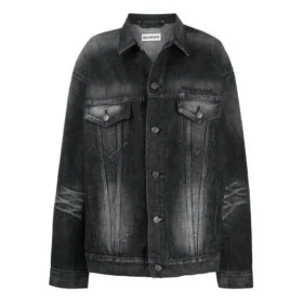 Jaqueta casual de manga comprida com logótipo SS21, cor sólida, preto 620746TIW435720