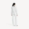 Jaqueta clássica de corte quadrado «Wings» para mulher, em branco