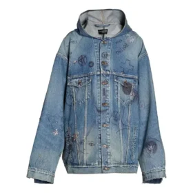 Jaqueta com capuz oversized «Blue» 719315TNW56-4268