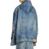 Jaqueta com capuz oversized «Blue» 719315TNW56-4268