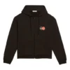 Jaqueta com capuz tipo uniforme, preto 620939TIV801000