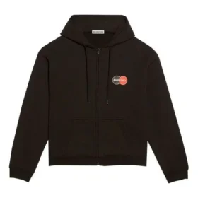 Jaqueta com capuz tipo uniforme, preto 620939TIV801000