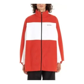 Jaqueta com fecho completo em dois tons «Vermelho Branco» 571434TYB186403 Jaqueta com fecho completo em dois tons «Vermelho Branco» 571434TYB186403