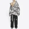 Jaqueta com ombros à mostra Balenciaga FW21 para homem, cinzento, 663004TKLD41240