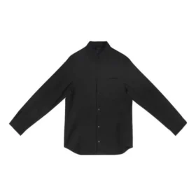 Jaqueta de camisa de lã «Preto» 704451TIT221000