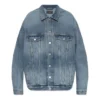 Jaqueta de Denim com botões e efeito descolorido «Azul» 724651THW254245