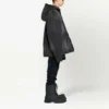 Jaqueta de Denim com capuz e botões com efeito descolorido «Preto» 724653TNW541129