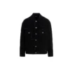 Jaqueta de Denim com código de barras desfigurado «Preto» 664329TBP471055