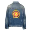 Jaqueta de Denim com emblema nas costas «Blue» 697781TBP484455