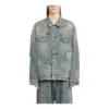 Jaqueta de Denim com grafite «Azul claro» 721708TOW664036