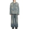 Jaqueta de Denim com grafite «Azul claro» 721708TOW664036