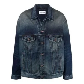 Jaqueta de Denim com logótipo bordado «Azul» 671889TJW754021