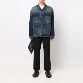 Jaqueta de Denim com logótipo bordado «Azul» 671889TJW754021