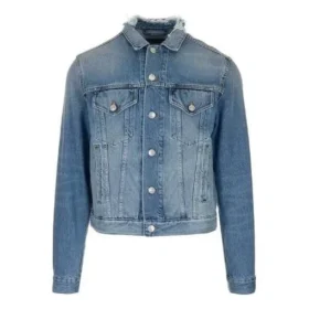 Jaqueta de Denim com logótipo nas costas «Azul-verde» 606170TDW144065