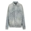 Jaqueta de Denim, corte largo «Índigo japonês claro» 719319TNW553221