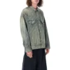 Jaqueta de Denim, corte largo «Índigo japonês claro» 719319TNW553221