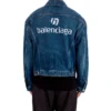 Jaqueta de Denim de corte largo «Blue» 643398TJW214254