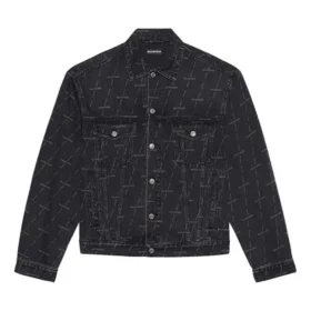 Jaqueta de Denim de corte largo «Charcoal» 620731TJW411052