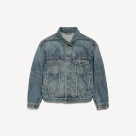 Jaqueta de denim Kick para mulher em azul vintage sujo