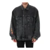 Jaqueta de Denim oversized da Metallica «Washed Black Orange» 694504TBP471055