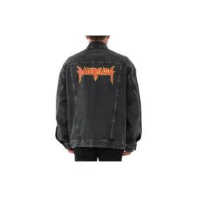 Jaqueta de Denim oversized da Metallica «Washed Black Orange» 694504TBP471055 Jaqueta de Denim oversized da Metallica «Washed Black Orange» 694504TBP471055