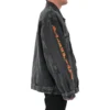 Jaqueta de Denim oversized da Metallica «Washed Black Orange» 694504TBP471055