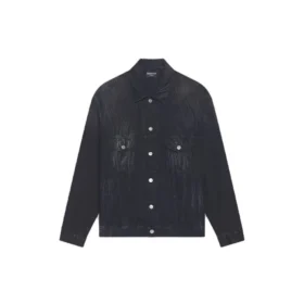 Jaqueta de Denim oversized «Washed Black White» da Cities Paris 690198TBP479034