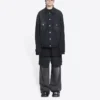 Jaqueta de Denim oversized «Washed Black White» da Cities Paris 690198TBP479034