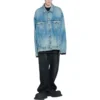 Jaqueta de Denim rasgada «Blue» 727840TNW014268