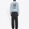 Jaqueta de Denim unissexo com logótipo FW21 azul 664329TBP488961