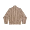Jaqueta de fato de treino BB Monogram, corte regular «Beige Brown» 704495TML369378