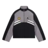 Jaqueta de fato de treino com gola em funil acolchoado «Cinza Preto» 675462-TKO48-1000