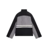 Jaqueta de fato de treino com gola em funil acolchoado «Cinza Preto» 675462-TKO48-1000