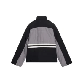 Jaqueta de fato de treino com gola em funil acolchoado «Cinza Preto» 675462-TKO48-1000 Jaqueta de fato de treino com gola em funil acolchoado «Cinza Preto» 675462-TKO48-1000