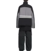 Jaqueta de fato de treino com gola em funil acolchoado «Cinza Preto» 675462-TKO48-1000