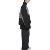 Jaqueta de fato de treino com gola em funil acolchoado «Cinza Preto» 675462-TKO48-1000
