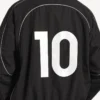 Jaqueta de fato de treino de futebol para homem em preto
