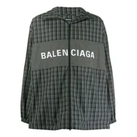Jaqueta de fato de treino em nylon xadrez «Preto» 571439TEM181070 Jaqueta de fato de treino em nylon xadrez «Preto» 571439TEM181070