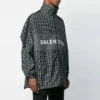 Jaqueta de fato de treino em nylon xadrez «Preto» 571439TEM181070