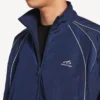 Jaqueta de fato de treino masculina em azul-marinho escuro
